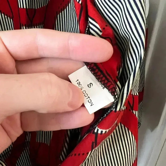 Maison Chateau Rouge Jumpsuit Size Small Color Black Red - Picture 3 of 4